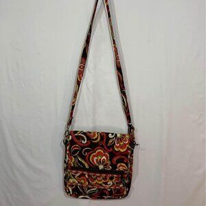 VERA Bradley crossbody bag. Brown/red/yellow. New condition.